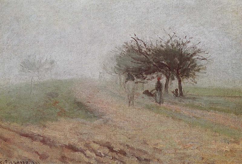fog hole, Camille Pissarro
